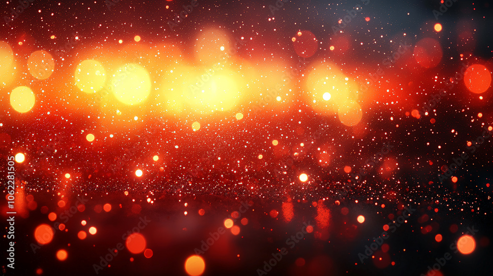 Fototapeta premium A softly blurred Christmas scene capturing the warm glow of candlelight in a cozy home setting, evoking a sense of family and festive warmth. Generative AI