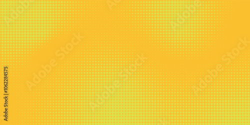 Yellow side hatch with halftone effect. Vintage pop art retro vector illustration