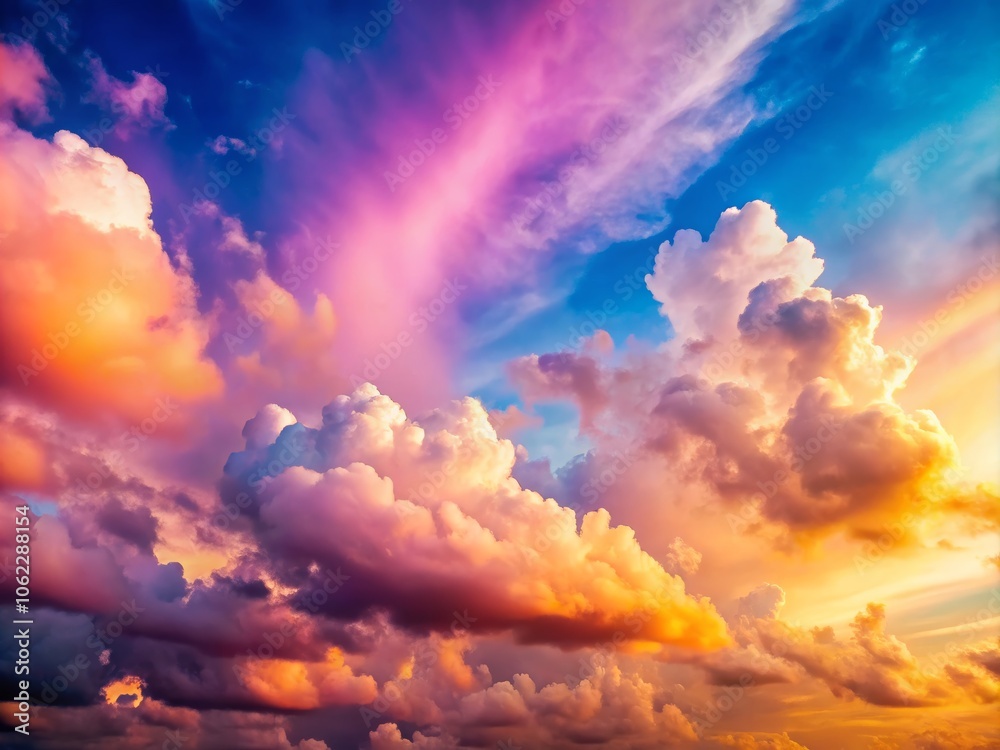 Breathtaking Colorful Sky with Clouds at Sunset Breathtaking Colorful Sky with Clouds at Sunset