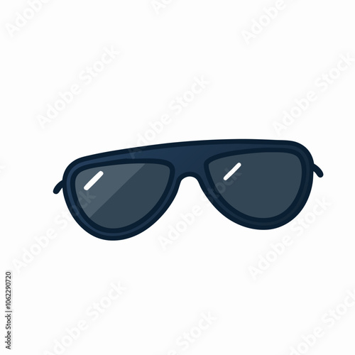 Black Sunglasses Vector Illustration Glasses Icon (3)