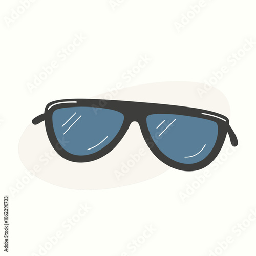 Black Sunglasses Vector Illustration Glasses Icon (1)