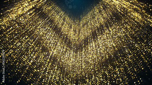 Glittering Fashion Particles and Shapes Awards and Party Background.