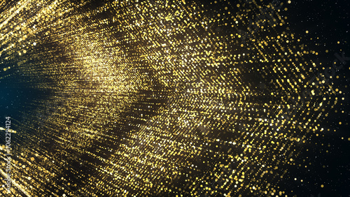 Glittering Fashion Particles and Shapes Awards and Party Background.