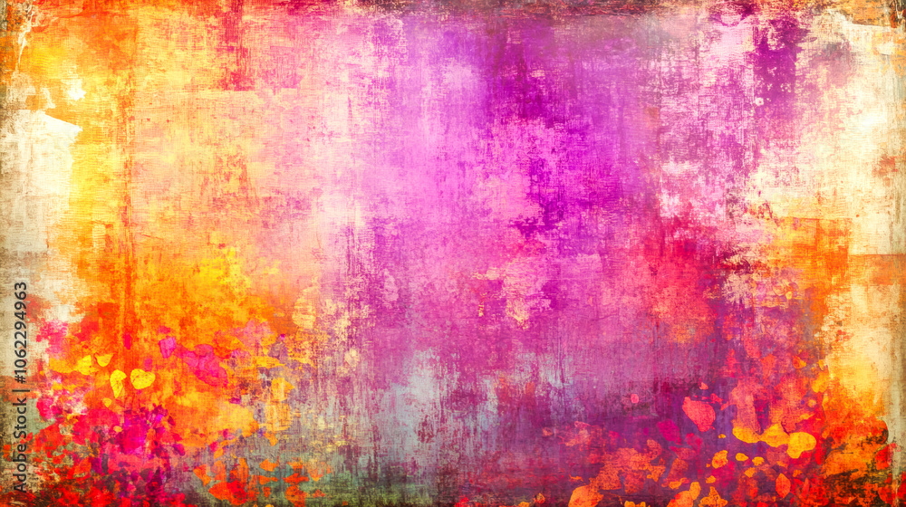 Fototapeta premium Vibrant abstract texture blending warm and cool colors for artistic background and design inspiration