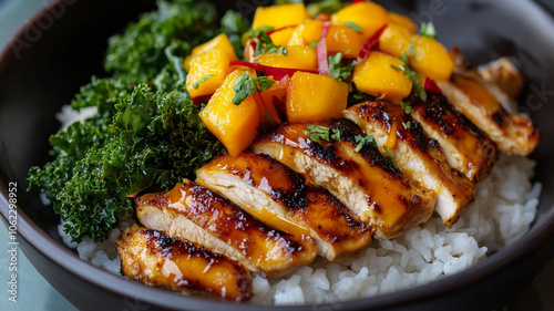 grilled steak with vegetables