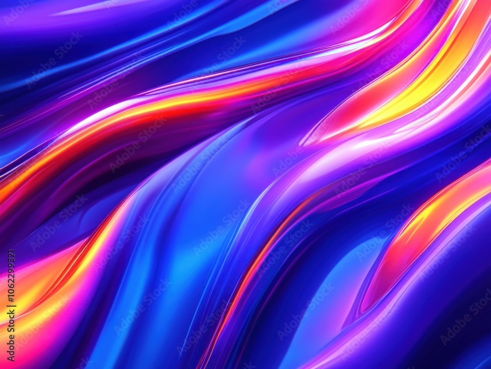 A vibrant abstract illustration with flowing, organic liquid-like forms in neon hues of blue, purple, and pink. It conveys a dynamic and energetic mood. A vibrant abstract illustration with flowing, organic liquid-like forms in neon hues of blue, purple, and pink. It conveys a dynamic and energetic mood.