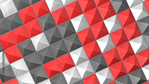 3D Pyramids Pattern of Abstract Geometric Background