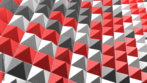 3D Pyramids Pattern of Abstract Geometric Background