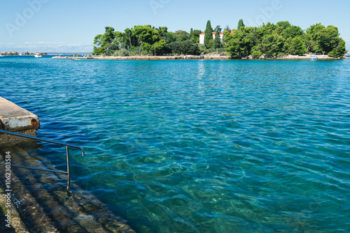 Kali on Ugljan island turquoise sea, Ugljan Island, Preko, Dalmatia, Croatia photo