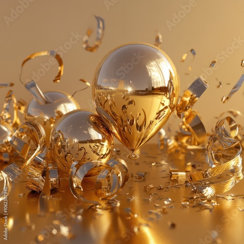 2025 gold for happy new year and holiday