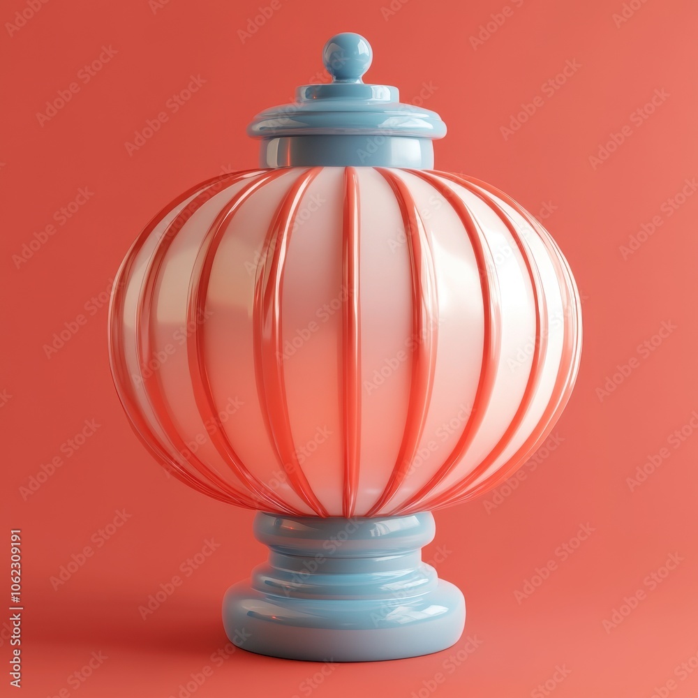 Vibrant Lantern: A Minimalist Geometric Design Vibrant Lantern: A Minimalist Geometric Design