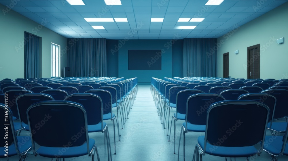 Fototapeta premium Empty Auditorium Chairs