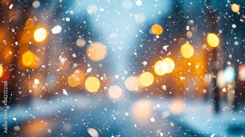 Abstract snowfall texture background for winter theme