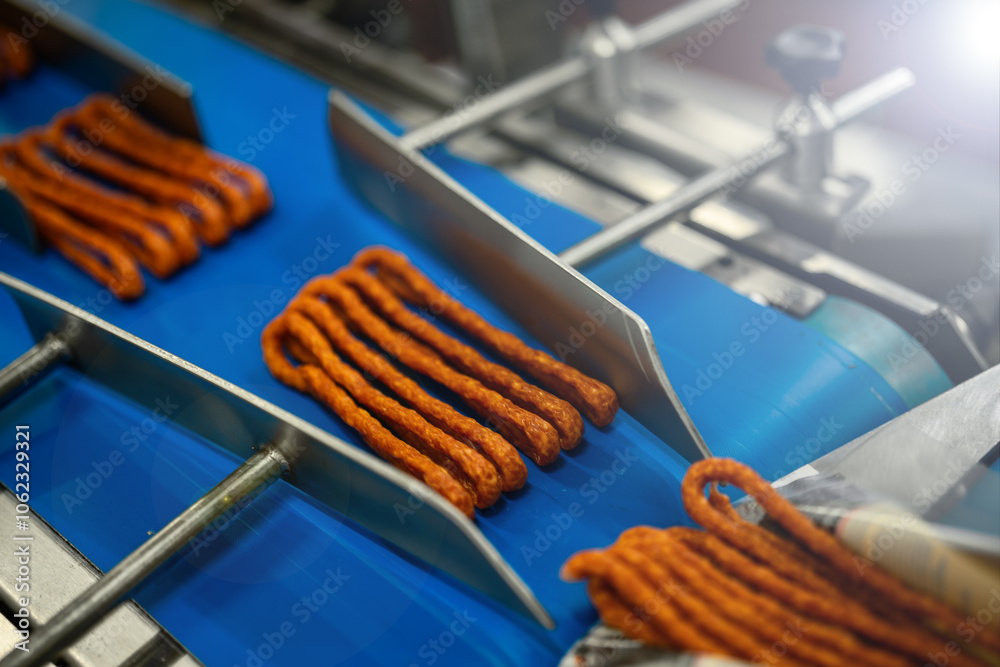 modern meat - sausage packaging line - factory for the food industry
