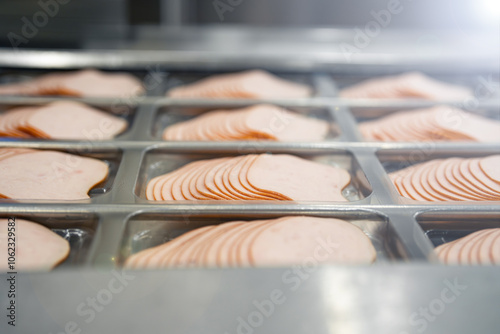 ham production factory - food industry - packaging line - meat