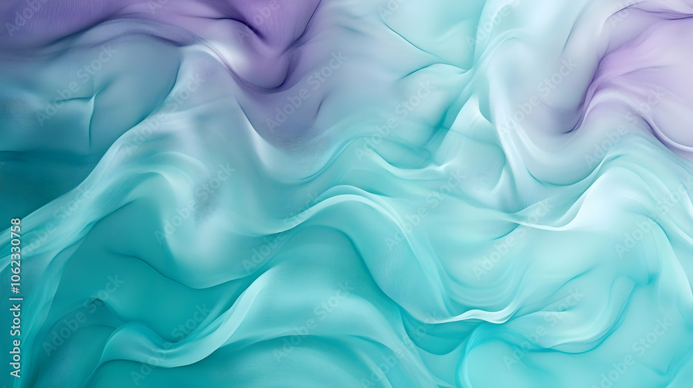 Obraz premium Abstract background design featuring cascading gradients of teal and lavender, ideal for modern website backgrounds