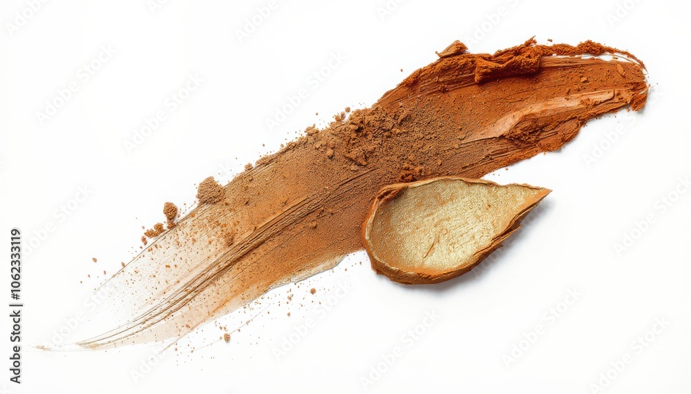 Eye shadow or bronzer neutral pastel orange nude smudge Eye shadow or bronzer neutral pastel orange nude smudge