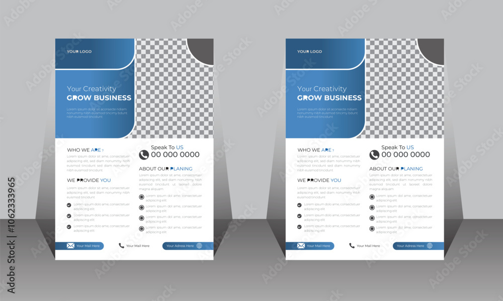Obraz premium Business Flyer Design Vector