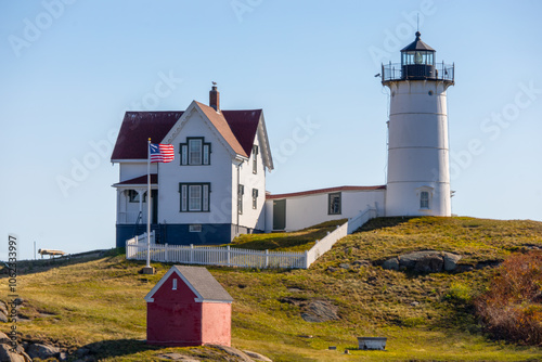 Canvas Print Nubble Lighthouse in Maine