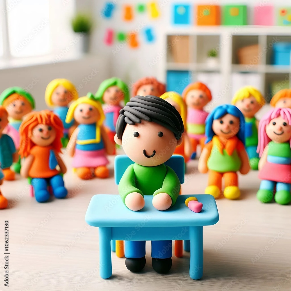 Fototapeta premium Enfant à l'école