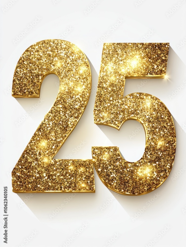 Modern happy new year 2025 design with gold numbers decorated with luxurious shiny glitter. Premium design for new year celebration. Modern happy new year 2025 design with gold numbers decorated with luxurious shiny glitter. Premium design for new year celebration.