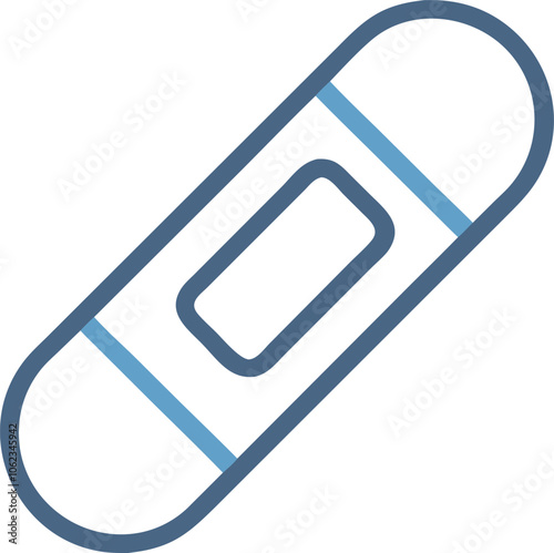 Simple Bandage Icon for First Aid and Wound Care