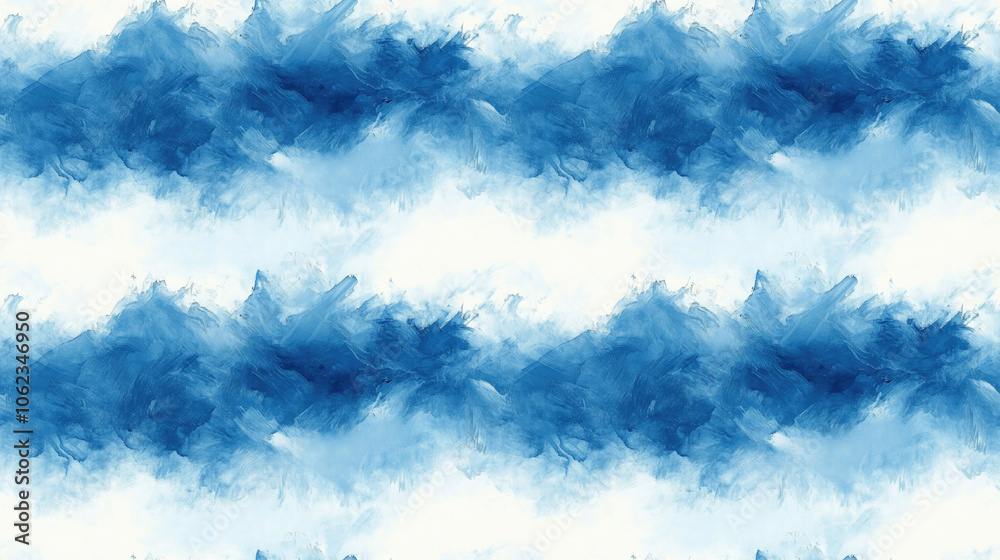 Seamless abstract blue paint pattern with mixed media texture on paper ideal for design projects and artistic prints Seamless abstract blue paint pattern with mixed media texture on paper ideal for design projects and artistic prints