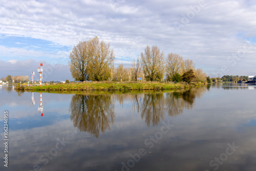 A calm morning in the town of Roermond, the Netherlands. photo