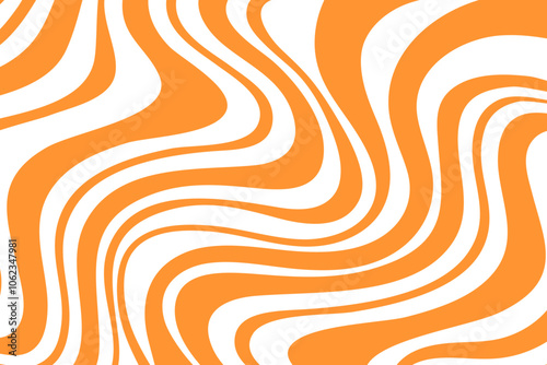 Striped caramel pattern. Abstract striped wavy texture. Peanut butter background.