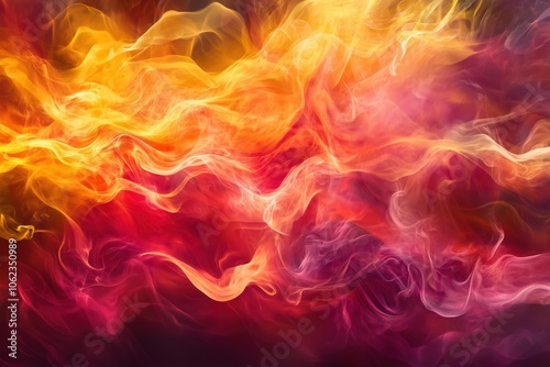 Abstract fiery background with red, orange, and yellow flames