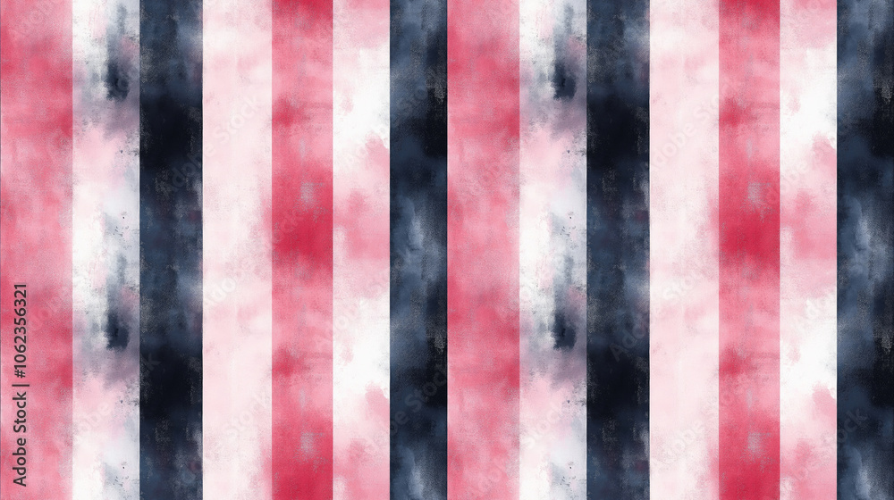 Obraz premium Trendy seamless pattern of watercolor tie dye stripes with smoky cloud effects perfect for fabric design fashion and home decor