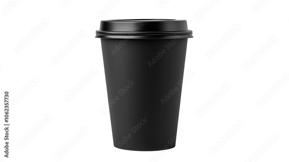Elegant Black Coffee Cup Ideal for Branding and Food Photography Elegant Black Coffee Cup Ideal for Branding and Food Photography