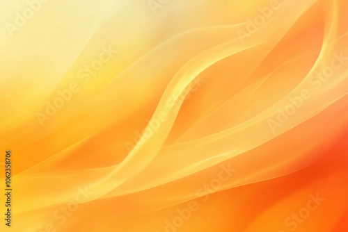 Elegant orange flames in warm glowing background