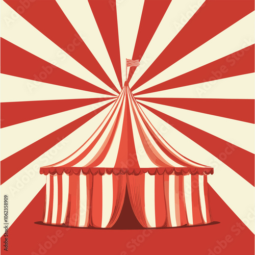 circus background with circus tent