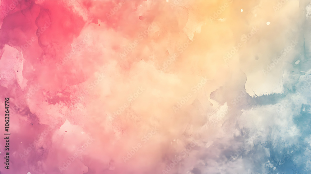 Obraz premium Warm pastel cloud texture in shades of pink, orange, and light yellow for a soft, dreamy feel