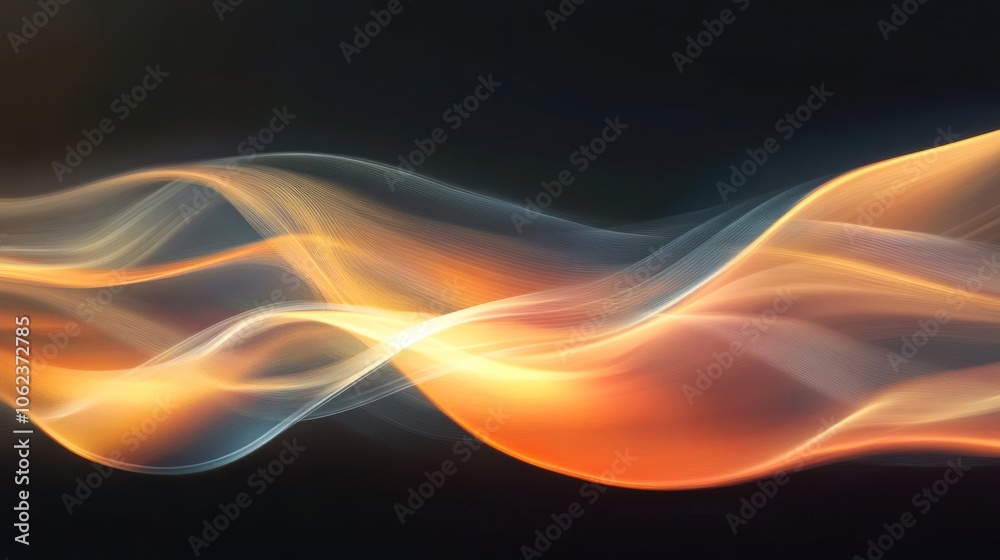 Obraz premium Abstract Light Waves