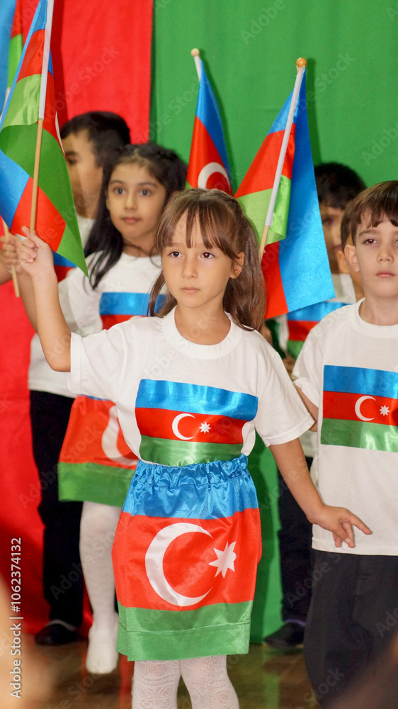 Fototapeta premium celebration of victory day in Azerbaijan
