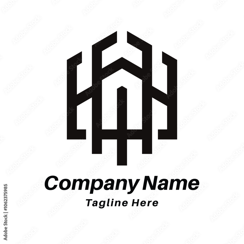 HA letter logo design icon HA letter logo design icon