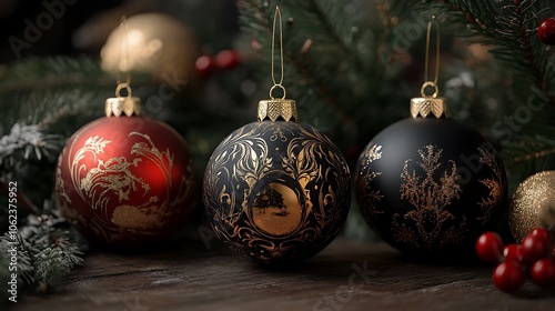 Professional Christmas ornaments with sleek, branded designs