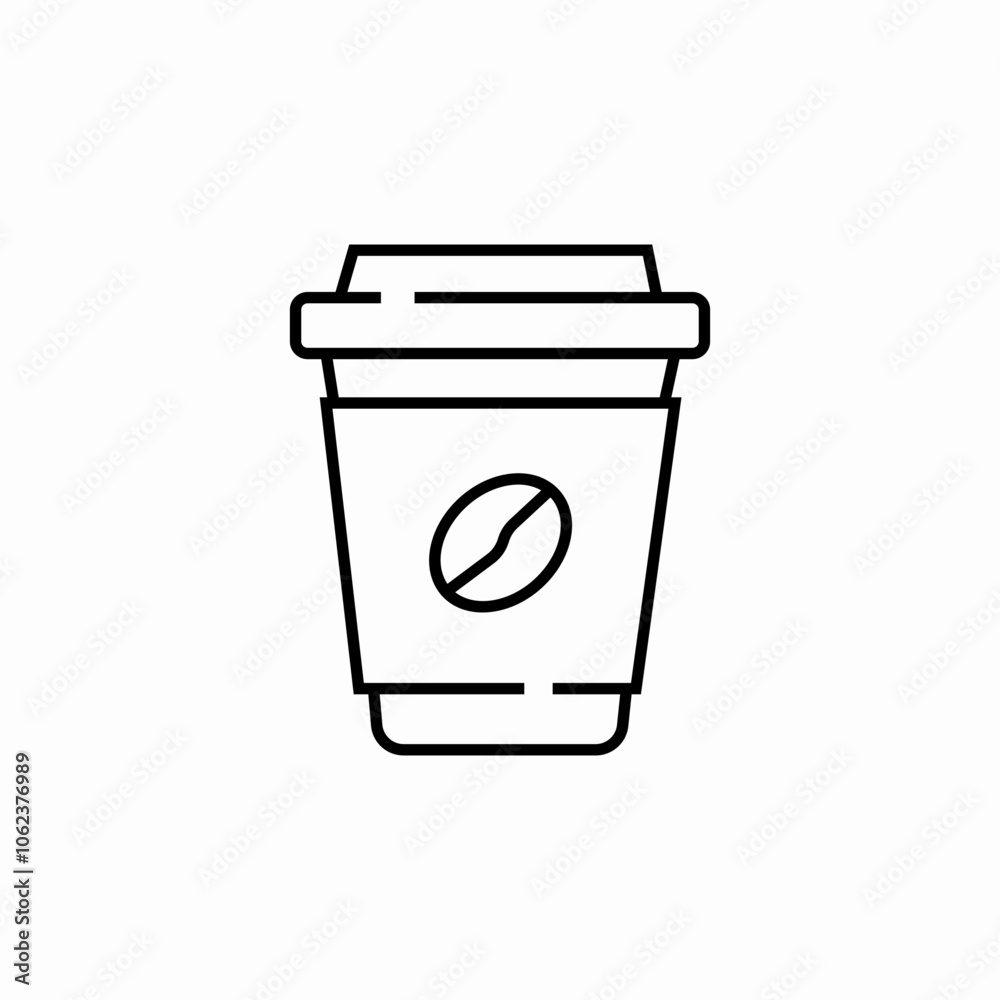 coffee take away icon sign vector coffee take away icon sign vector