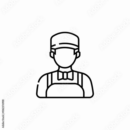 construction worker icon sign vector