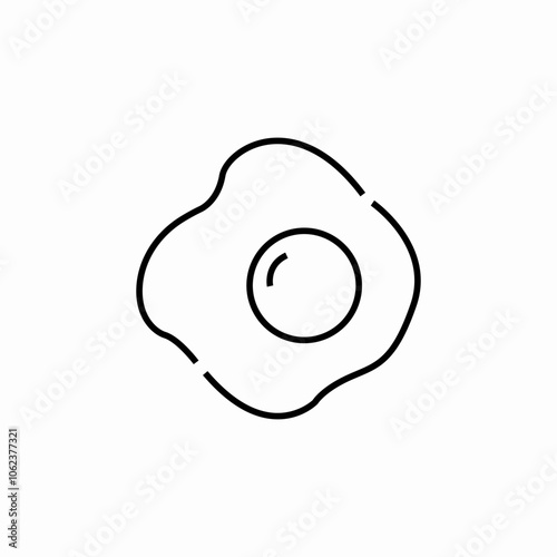 fried eggs icon sign vector