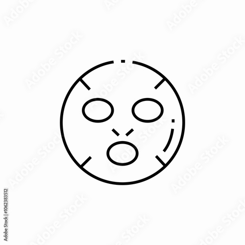 mask spa icon sign vector