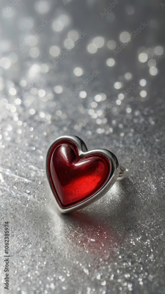 Fototapeta premium heart, love, valentine, symbol, shape, romance, day, valentines, red, decoration, romantic, passion, gift, isolated, celebration, holiday, wedding, sign, object, 3d, concept, winter