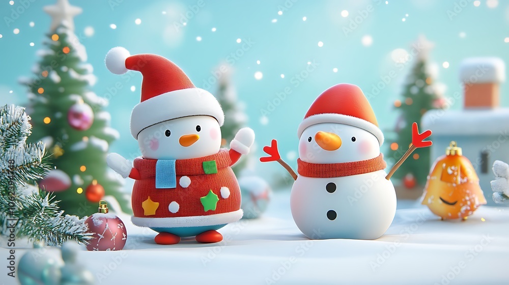 Christmas playful holiday character patterns Christmas playful holiday character patterns