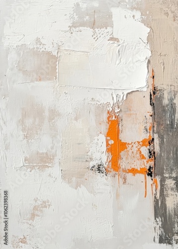 wall background,hard strokes,beige orange and black, textured, pellet knife