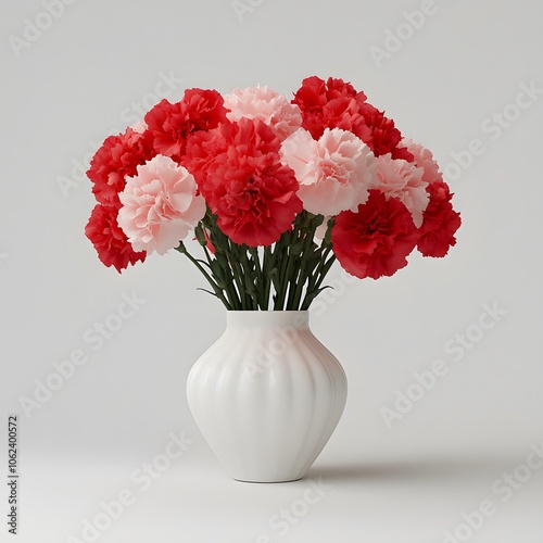 bouquet of red roses in a vase