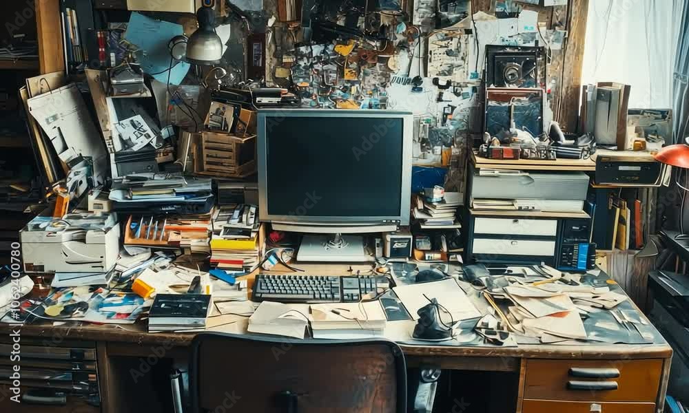 Cluttered Desk