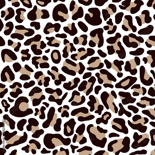 Leopard skin texture print. 