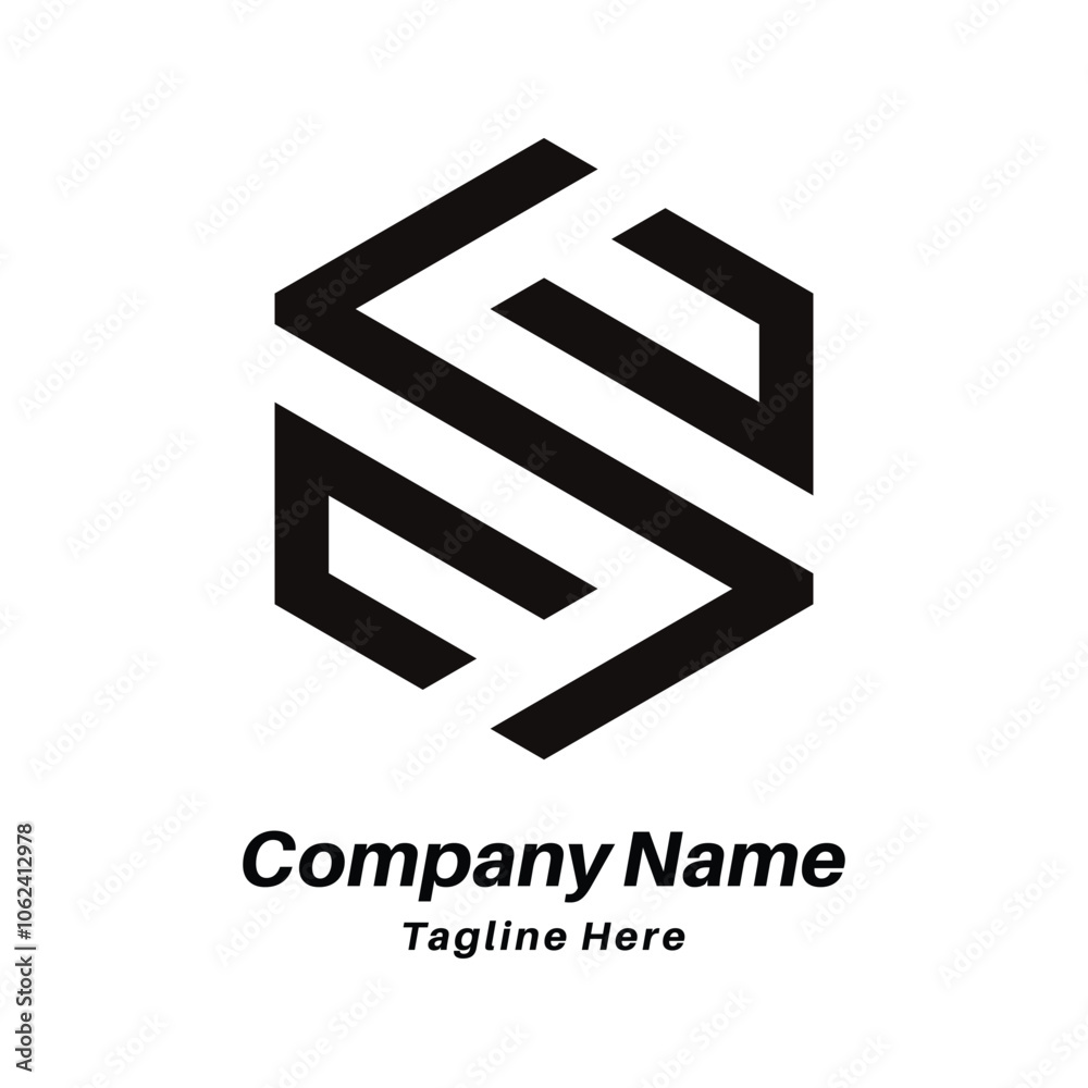 Fototapeta premium S letter logo design icon